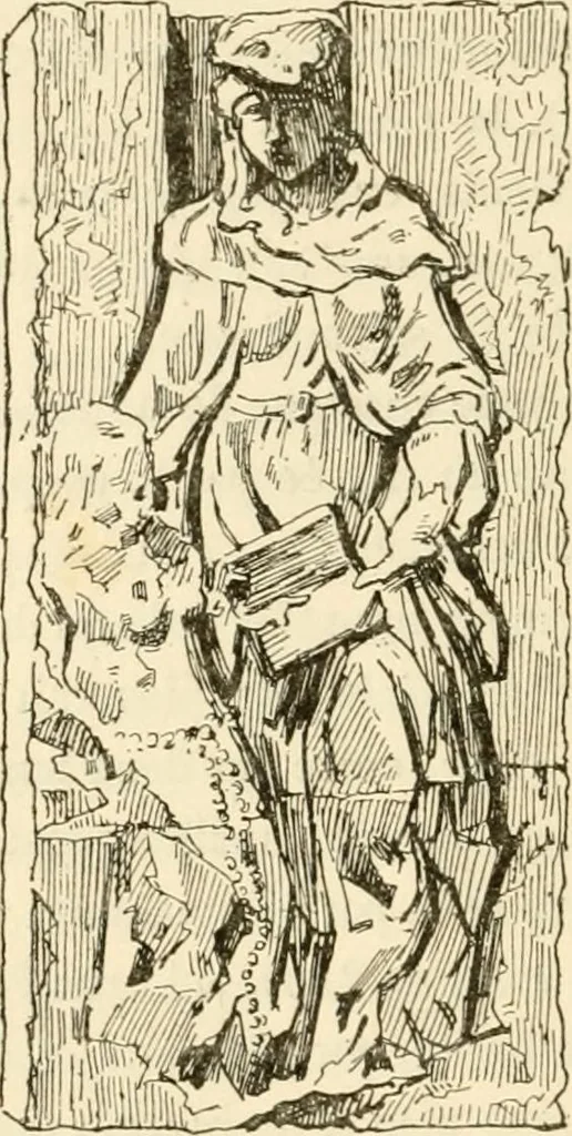An illustration from Histoire des enseignes de Paris. Revue et publiée par le Bibliophile Jacob [pseud.] avec un appendice par J. Cousin.., 1884, leaf 469
