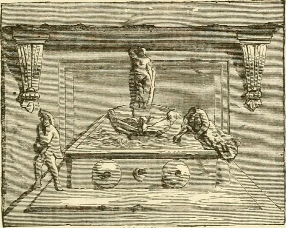 An illustration from Histoire des enseignes de Paris. Revue et publiée par le Bibliophile Jacob [pseud.] avec un appendice par J. Cousin.., 1884, leaf 60
