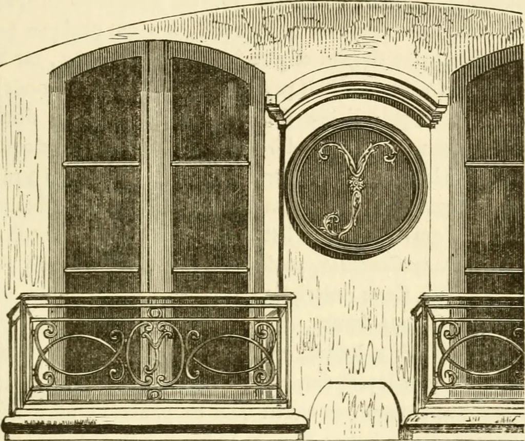 An illustration from Histoire des enseignes de Paris. Revue et publiée par le Bibliophile Jacob [pseud.] avec un appendice par J. Cousin.., 1884, leaf 62