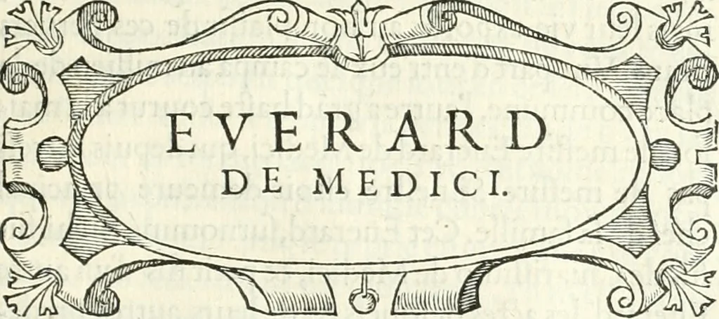 An illustration from Histoire des hommes illvstres de la maison de Medici : avec vn abbrege des comtes de Bolongne et d'Avvergne, 1564, leaf 80