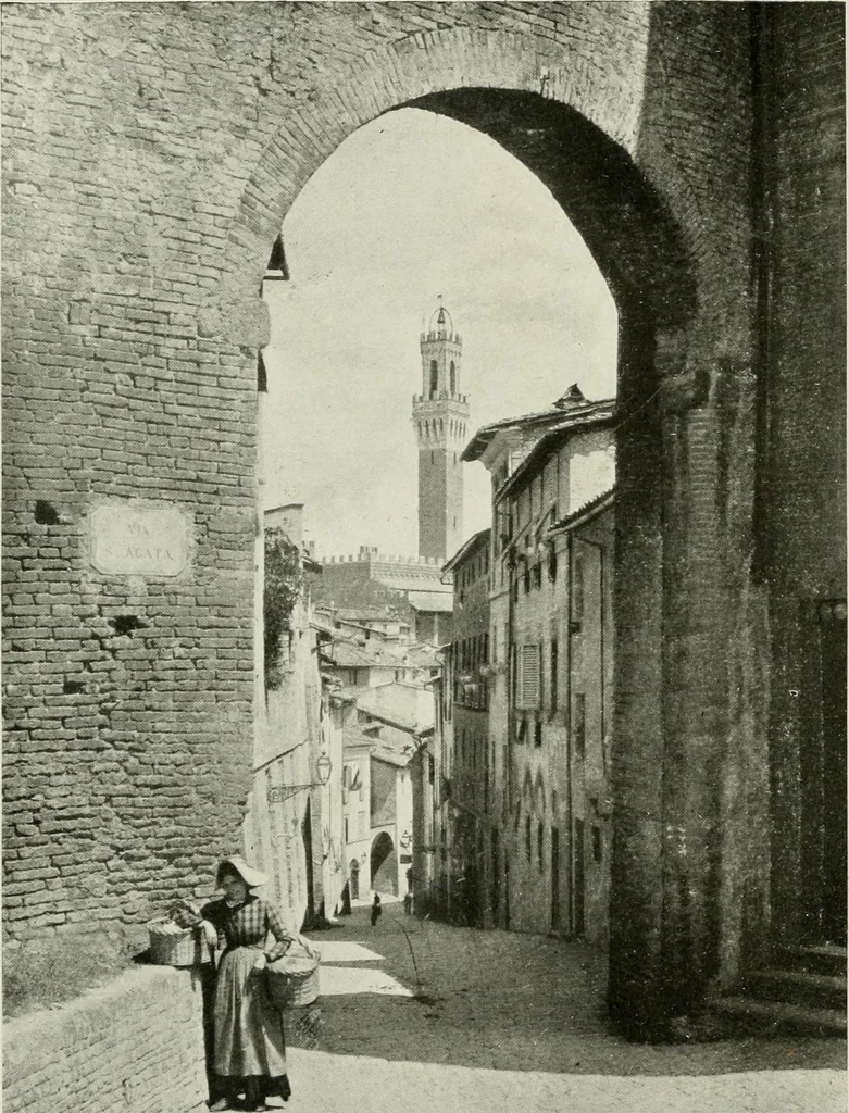 An illustration from Histoire de Sienne, 1914, leaf 136