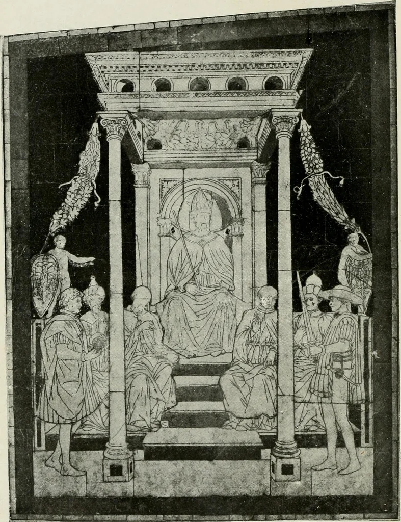 An illustration from Histoire de Sienne, 1914, leaf 210