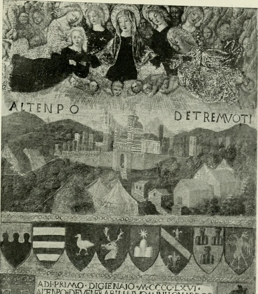 An illustration from Histoire de Sienne, 1914, leaf 251