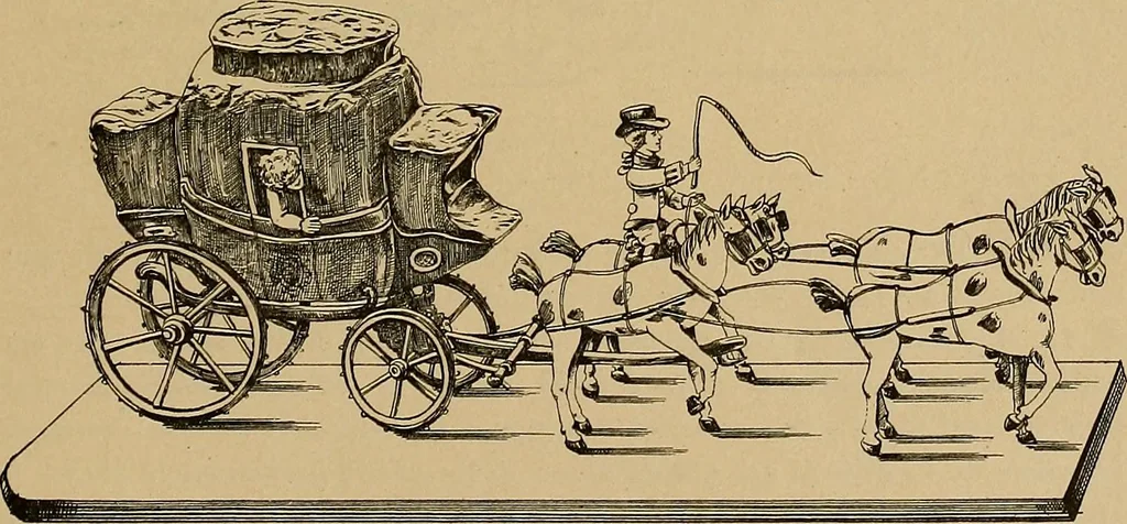 An illustration from Histoire des jouets : ouvrage contenant 250 illustrations dans le texte et 100 gravures hors texte dont 50 planches coloriées à l'aquarelle, 1902, leaf 103