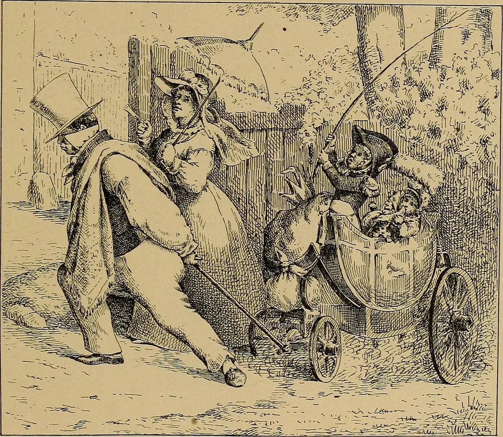 An illustration from Histoire des jouets : ouvrage contenant 250 illustrations dans le texte et 100 gravures hors texte dont 50 planches coloriées à l'aquarelle, 1902, leaf 105