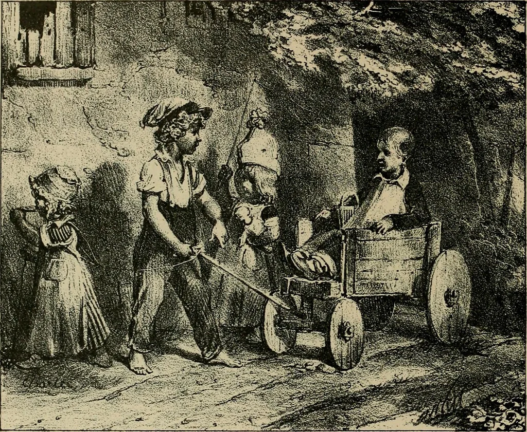 An illustration from Histoire des jouets : ouvrage contenant 250 illustrations dans le texte et 100 gravures hors texte dont 50 planches coloriées à l'aquarelle, 1902, leaf 106