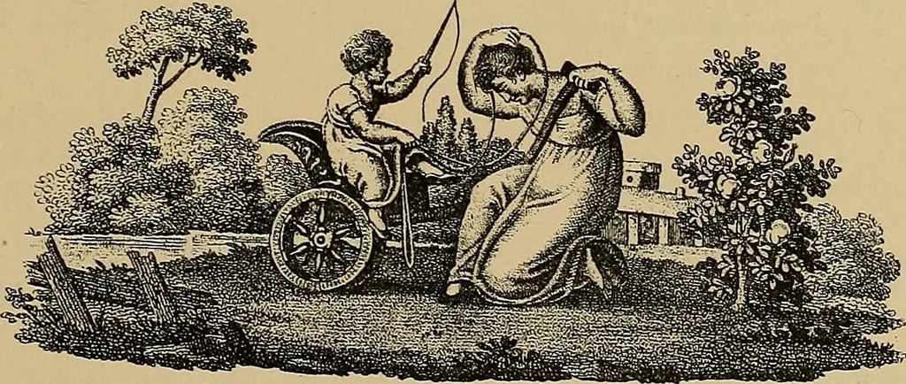 An illustration from Histoire des jouets : ouvrage contenant 250 illustrations dans le texte et 100 gravures hors texte dont 50 planches coloriées à l'aquarelle, 1902, leaf 109