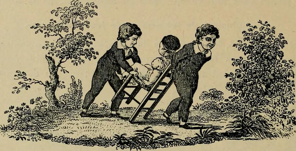 An illustration from Histoire des jouets : ouvrage contenant 250 illustrations dans le texte et 100 gravures hors texte dont 50 planches coloriées à l'aquarelle, 1902, leaf 112