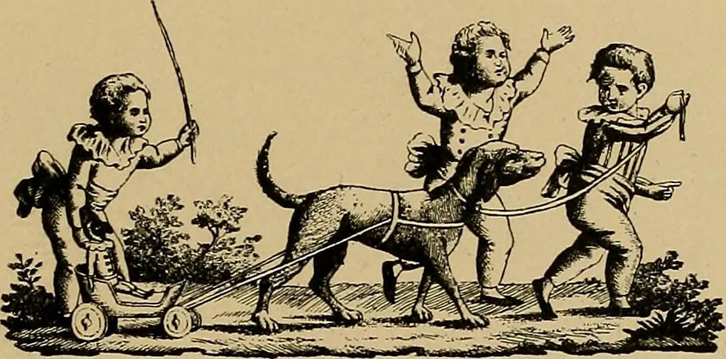 An illustration from Histoire des jouets : ouvrage contenant 250 illustrations dans le texte et 100 gravures hors texte dont 50 planches coloriées à l'aquarelle, 1902, leaf 113
