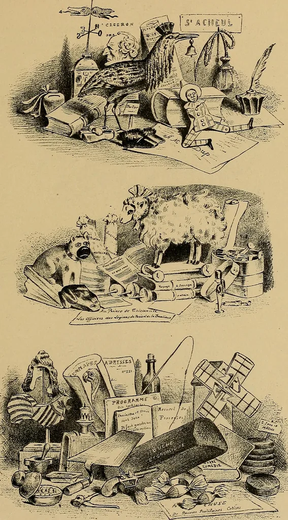 An illustration from Histoire des jouets : ouvrage contenant 250 illustrations dans le texte et 100 gravures hors texte dont 50 planches coloriées à l'aquarelle, 1902, leaf 115