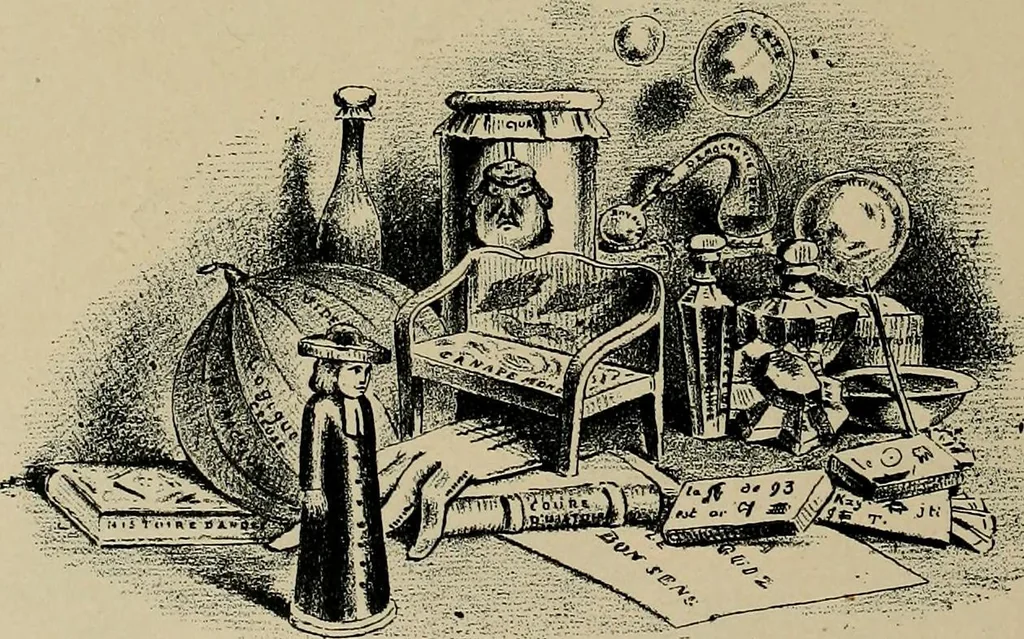 An illustration from Histoire des jouets : ouvrage contenant 250 illustrations dans le texte et 100 gravures hors texte dont 50 planches coloriées à l'aquarelle, 1902, leaf 116