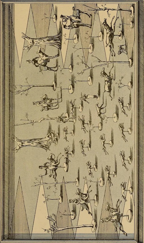 An illustration from Histoire des jouets : ouvrage contenant 250 illustrations dans le texte et 100 gravures hors texte dont 50 planches coloriées à l'aquarelle, 1902, leaf 127