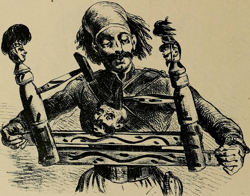 An illustration from Histoire des jouets : ouvrage contenant 250 illustrations dans le texte et 100 gravures hors texte dont 50 planches coloriées à l'aquarelle, 1902, leaf 130