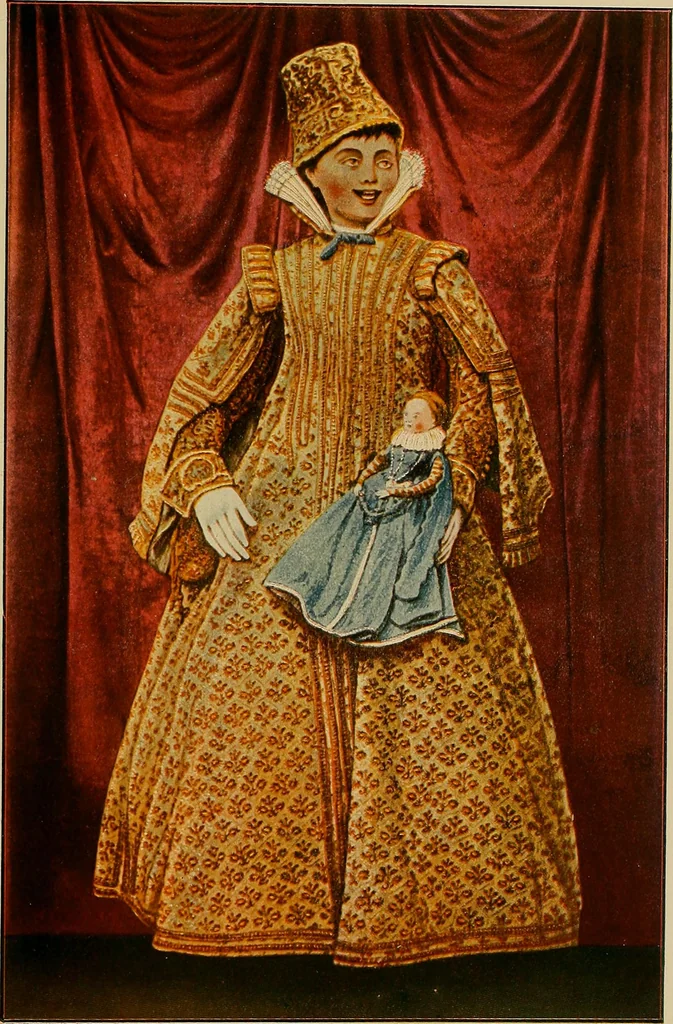 An illustration from Histoire des jouets : ouvrage contenant 250 illustrations dans le texte et 100 gravures hors texte dont 50 planches coloriées à l'aquarelle, 1902, leaf 135