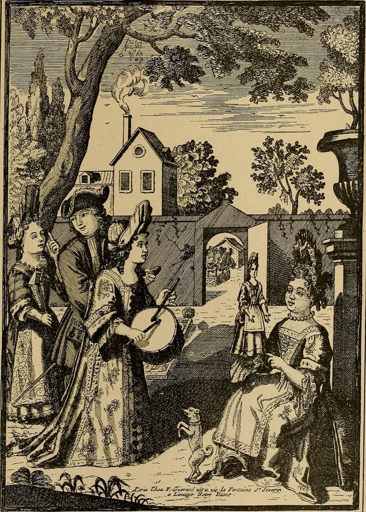 An illustration from Histoire des jouets : ouvrage contenant 250 illustrations dans le texte et 100 gravures hors texte dont 50 planches coloriées à l'aquarelle, 1902, leaf 143