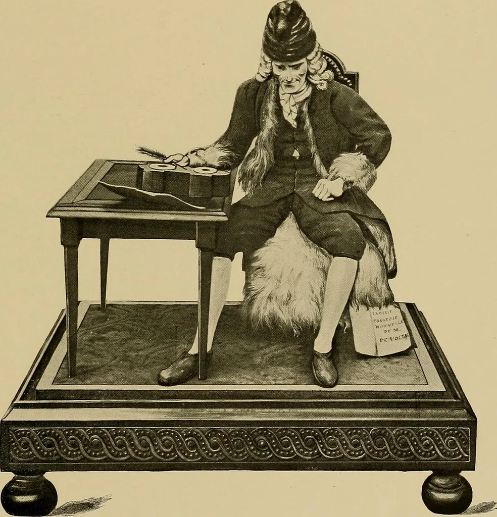 An illustration from Histoire des jouets : ouvrage contenant 250 illustrations dans le texte et 100 gravures hors texte dont 50 planches coloriées à l'aquarelle, 1902, leaf 149