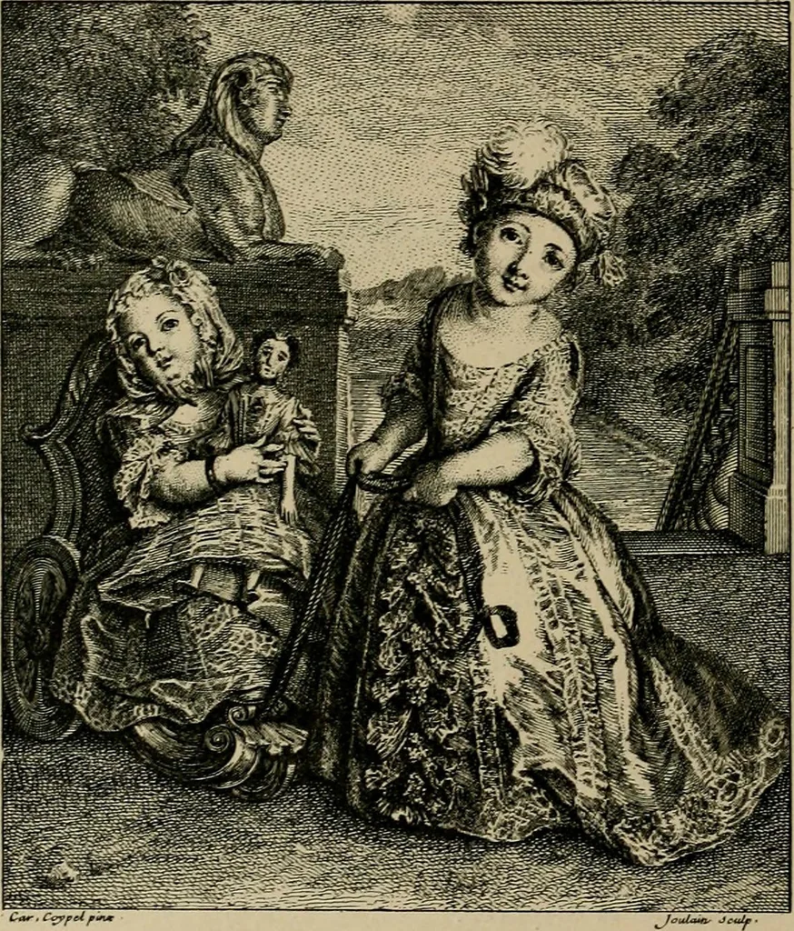 An illustration from Histoire des jouets : ouvrage contenant 250 illustrations dans le texte et 100 gravures hors texte dont 50 planches coloriées à l'aquarelle, 1902, leaf 152