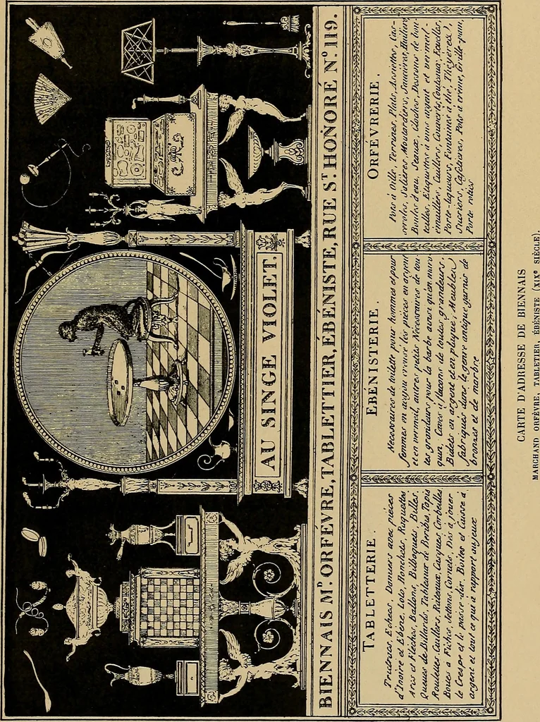 An illustration from Histoire des jouets : ouvrage contenant 250 illustrations dans le texte et 100 gravures hors texte dont 50 planches coloriées à l'aquarelle, 1902, leaf 159