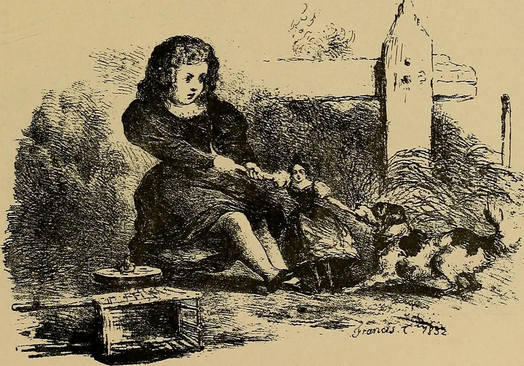 An illustration from Histoire des jouets : ouvrage contenant 250 illustrations dans le texte et 100 gravures hors texte dont 50 planches coloriées à l'aquarelle, 1902, leaf 163