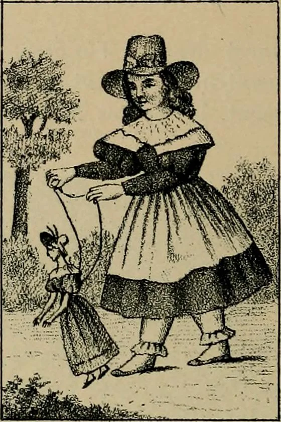 An illustration from Histoire des jouets : ouvrage contenant 250 illustrations dans le texte et 100 gravures hors texte dont 50 planches coloriées à l'aquarelle, 1902, leaf 176