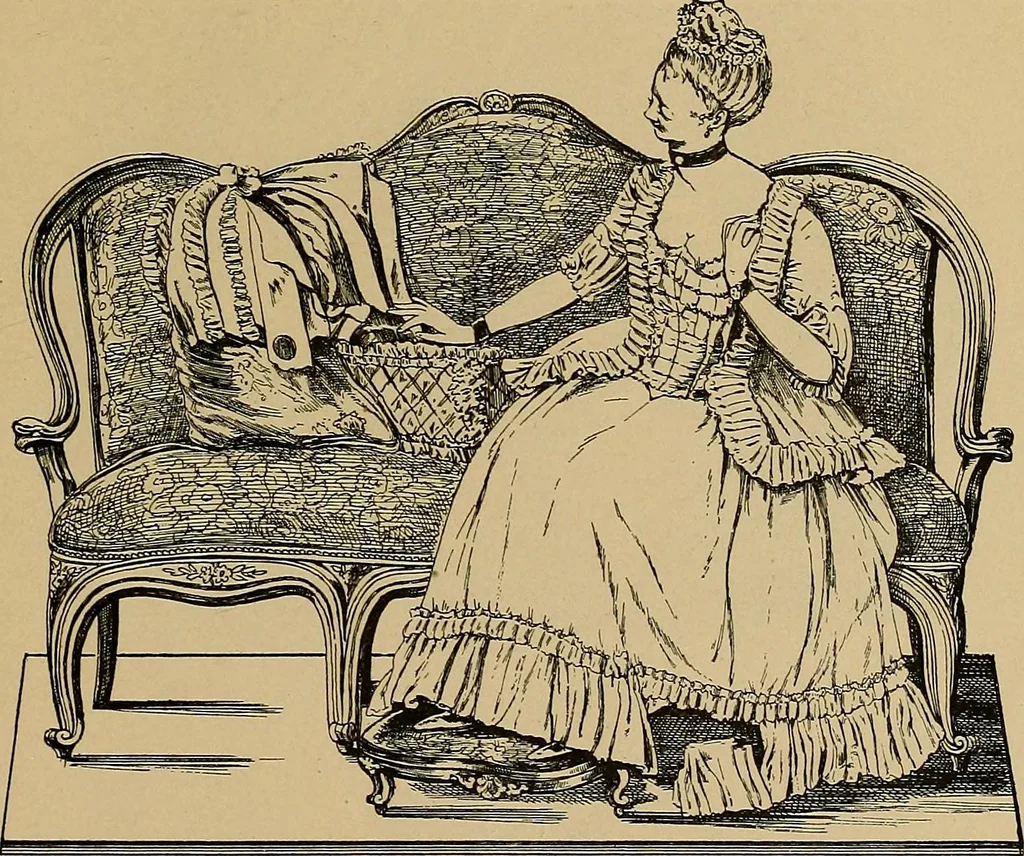 An illustration from Histoire des jouets : ouvrage contenant 250 illustrations dans le texte et 100 gravures hors texte dont 50 planches coloriées à l'aquarelle, 1902, leaf 177