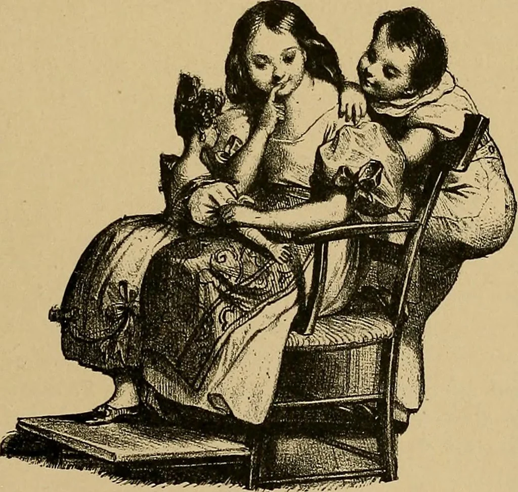 An illustration from Histoire des jouets : ouvrage contenant 250 illustrations dans le texte et 100 gravures hors texte dont 50 planches coloriées à l'aquarelle, 1902, leaf 183