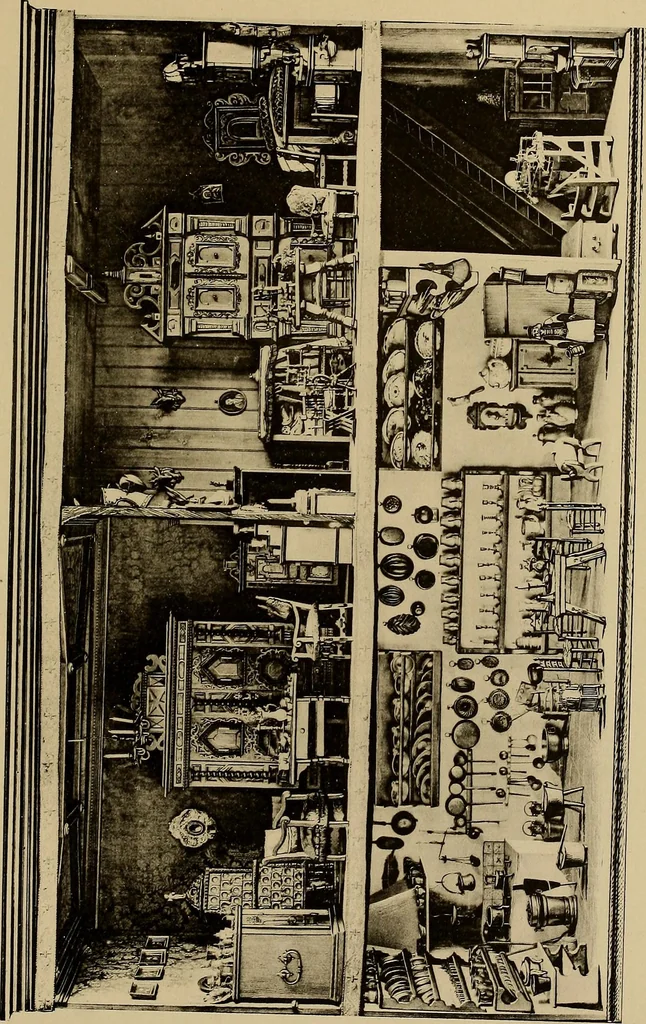 An illustration from Histoire des jouets : ouvrage contenant 250 illustrations dans le texte et 100 gravures hors texte dont 50 planches coloriées à l'aquarelle, 1902, leaf 185