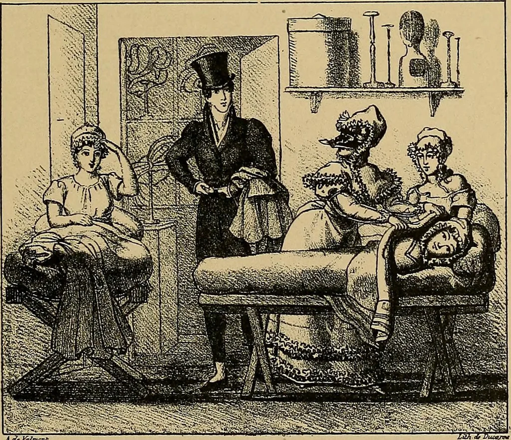 An illustration from Histoire des jouets : ouvrage contenant 250 illustrations dans le texte et 100 gravures hors texte dont 50 planches coloriées à l'aquarelle, 1902, leaf 201