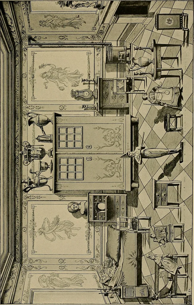 An illustration from Histoire des jouets : ouvrage contenant 250 illustrations dans le texte et 100 gravures hors texte dont 50 planches coloriées à l'aquarelle, 1902, leaf 207