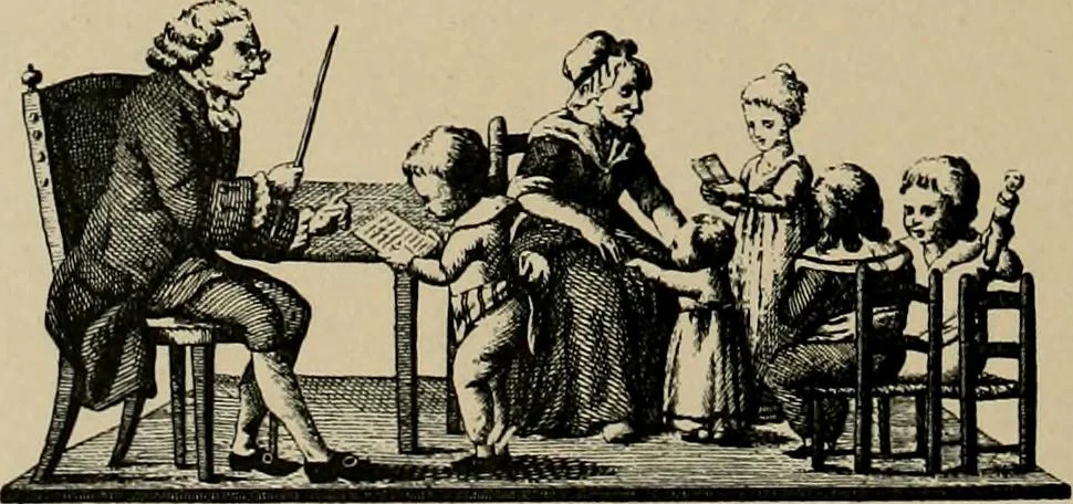 An illustration from Histoire des jouets : ouvrage contenant 250 illustrations dans le texte et 100 gravures hors texte dont 50 planches coloriées à l'aquarelle, 1902, leaf 214
