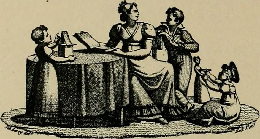 An illustration from Histoire des jouets : ouvrage contenant 250 illustrations dans le texte et 100 gravures hors texte dont 50 planches coloriées à l'aquarelle, 1902, leaf 218
