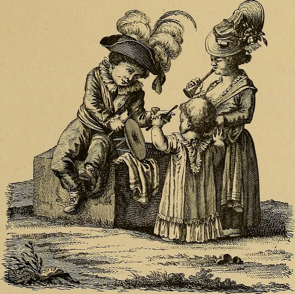 An illustration from Histoire des jouets : ouvrage contenant 250 illustrations dans le texte et 100 gravures hors texte dont 50 planches coloriées à l'aquarelle, 1902, leaf 253