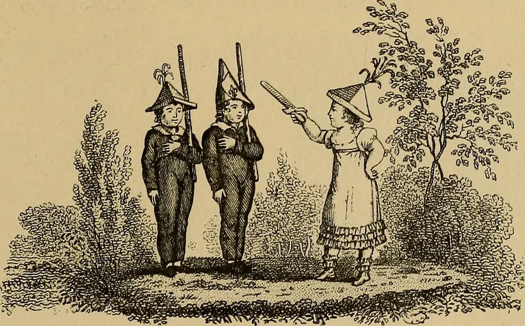 An illustration from Histoire des jouets : ouvrage contenant 250 illustrations dans le texte et 100 gravures hors texte dont 50 planches coloriées à l'aquarelle, 1902, leaf 257