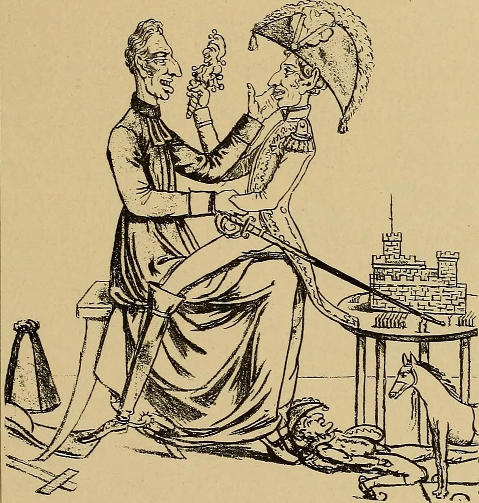 An illustration from Histoire des jouets : ouvrage contenant 250 illustrations dans le texte et 100 gravures hors texte dont 50 planches coloriées à l'aquarelle, 1902, leaf 275