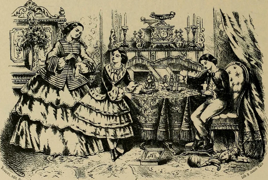 An illustration from Histoire des jouets : ouvrage contenant 250 illustrations dans le texte et 100 gravures hors texte dont 50 planches coloriées à l'aquarelle, 1902, leaf 280