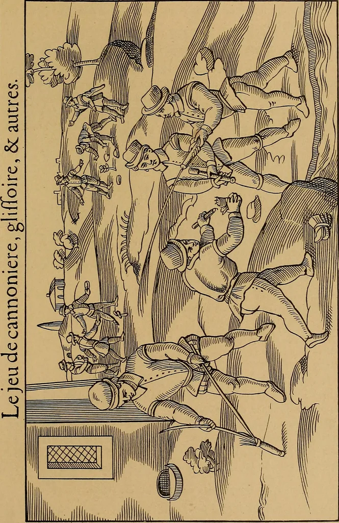 An illustration from Histoire des jouets : ouvrage contenant 250 illustrations dans le texte et 100 gravures hors texte dont 50 planches coloriées à l'aquarelle, 1902, leaf 299