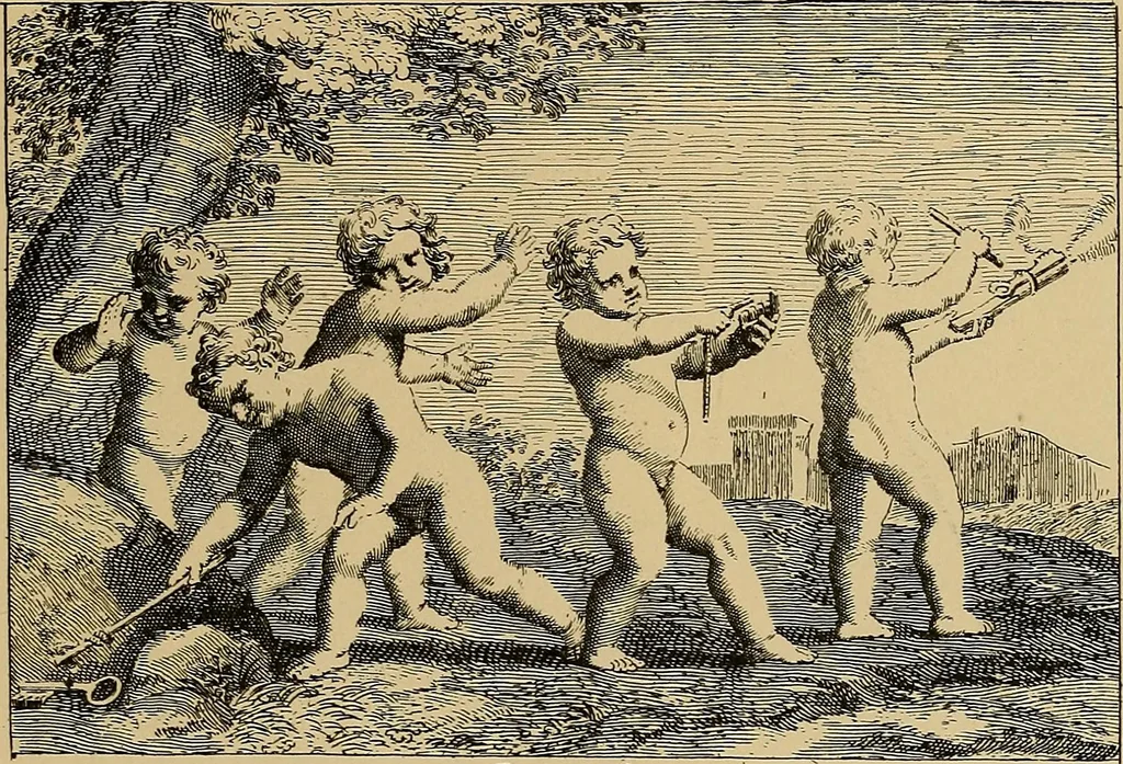An illustration from Histoire des jouets : ouvrage contenant 250 illustrations dans le texte et 100 gravures hors texte dont 50 planches coloriées à l'aquarelle, 1902, leaf 301