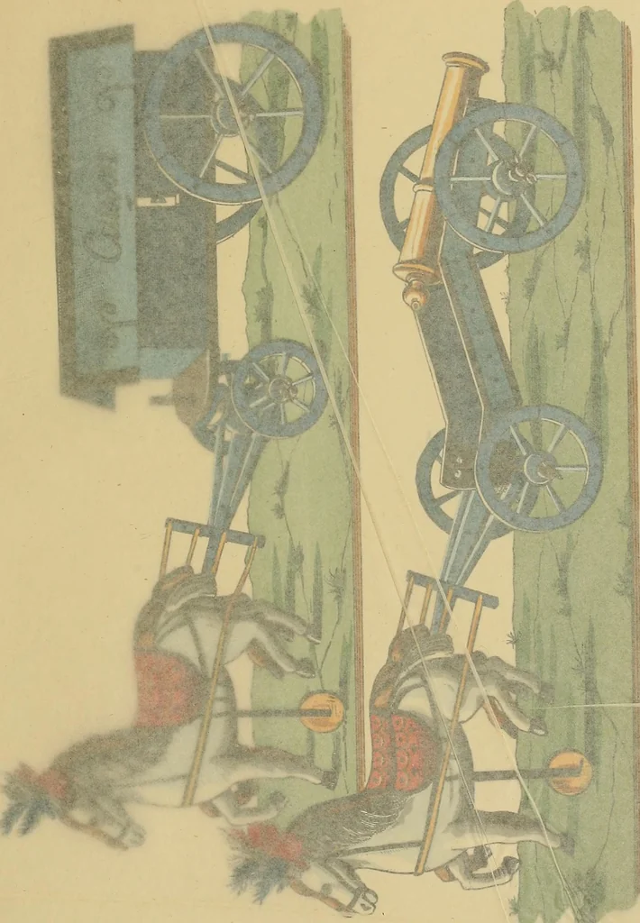 An illustration from Histoire des jouets : ouvrage contenant 250 illustrations dans le texte et 100 gravures hors texte dont 50 planches coloriées à l'aquarelle, 1902, leaf 303