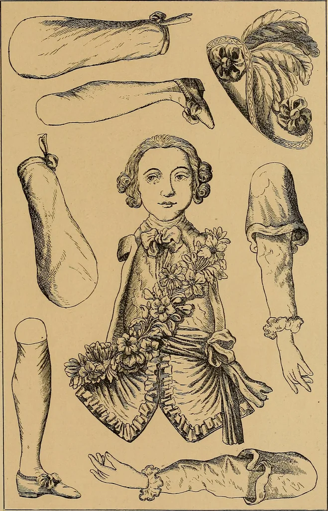 An illustration from Histoire des jouets : ouvrage contenant 250 illustrations dans le texte et 100 gravures hors texte dont 50 planches coloriées à l'aquarelle, 1902, leaf 319