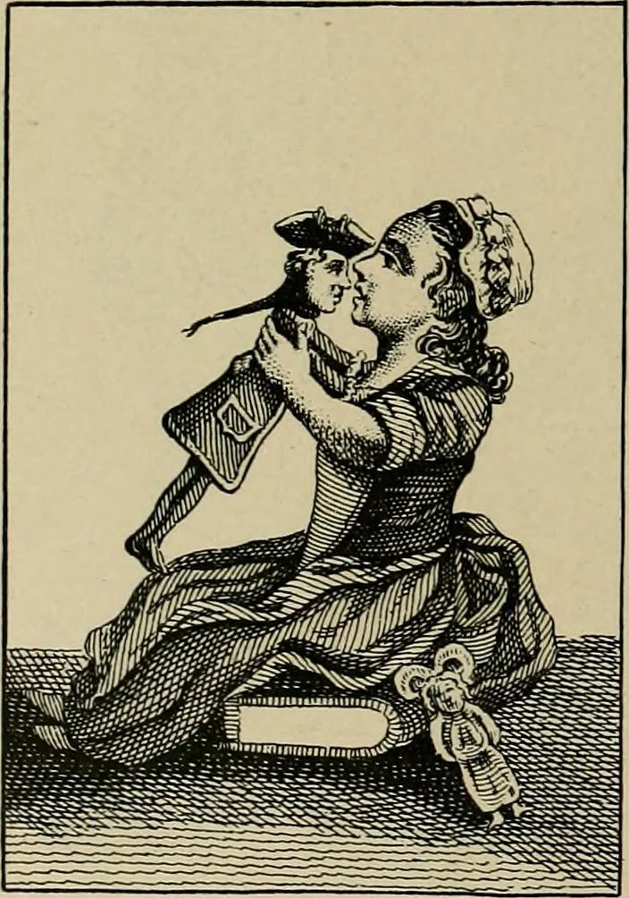 An illustration from Histoire des jouets : ouvrage contenant 250 illustrations dans le texte et 100 gravures hors texte dont 50 planches coloriées à l'aquarelle, 1902, leaf 320