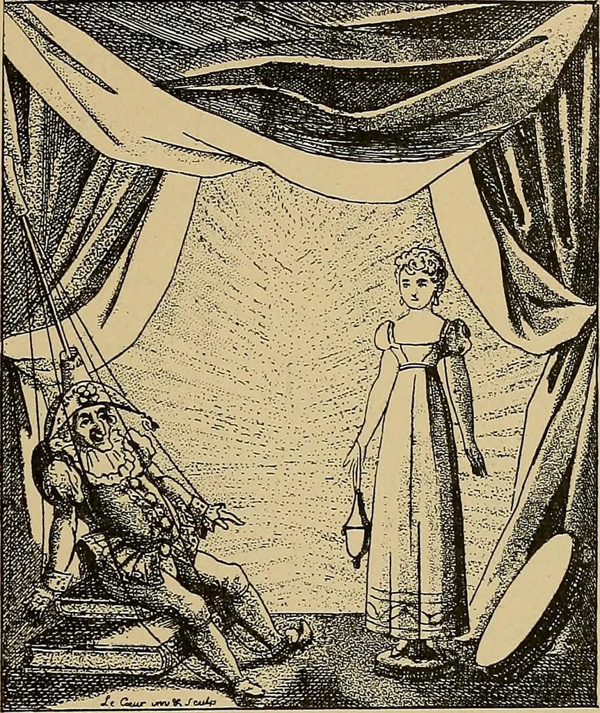 An illustration from Histoire des jouets : ouvrage contenant 250 illustrations dans le texte et 100 gravures hors texte dont 50 planches coloriées à l'aquarelle, 1902, leaf 325