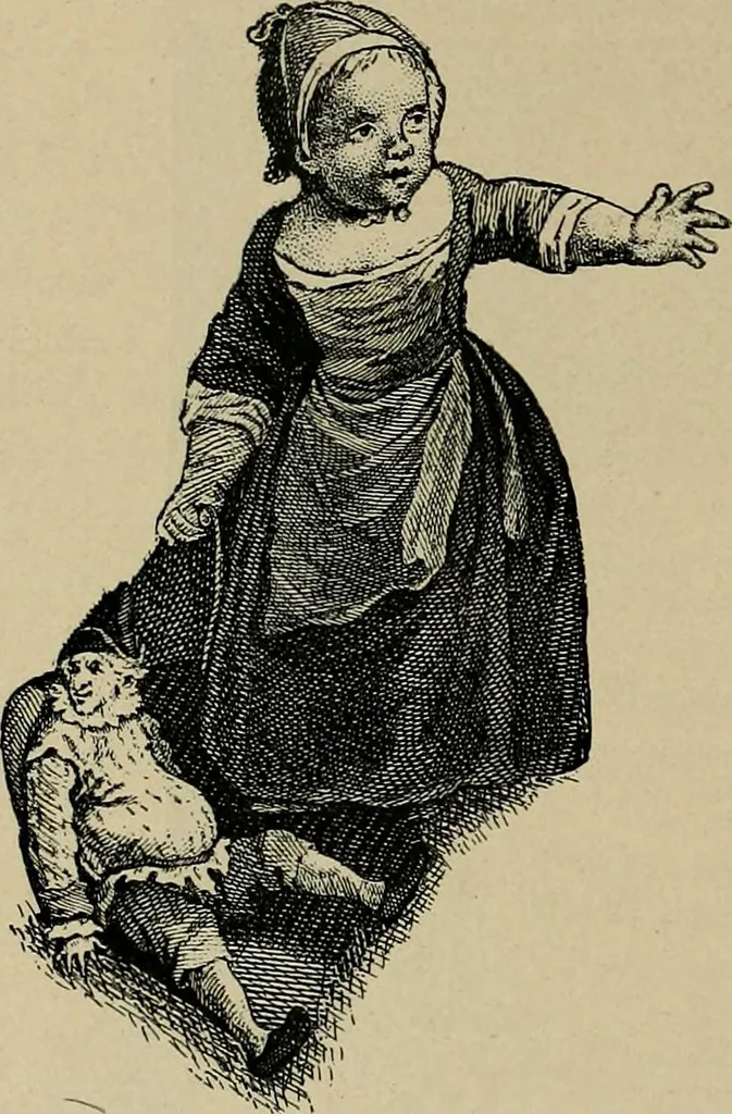 An illustration from Histoire des jouets : ouvrage contenant 250 illustrations dans le texte et 100 gravures hors texte dont 50 planches coloriées à l'aquarelle, 1902, leaf 330