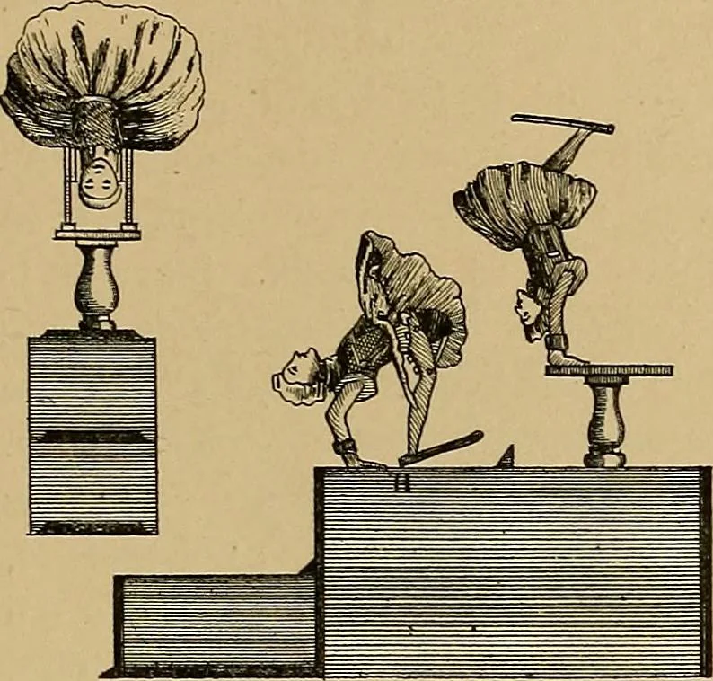 An illustration from Histoire des jouets : ouvrage contenant 250 illustrations dans le texte et 100 gravures hors texte dont 50 planches coloriées à l'aquarelle, 1902, leaf 349