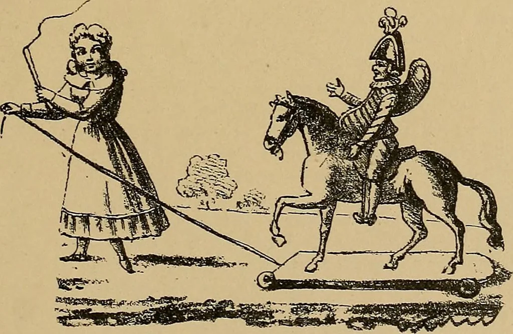 An illustration from Histoire des jouets : ouvrage contenant 250 illustrations dans le texte et 100 gravures hors texte dont 50 planches coloriées à l'aquarelle, 1902, leaf 349