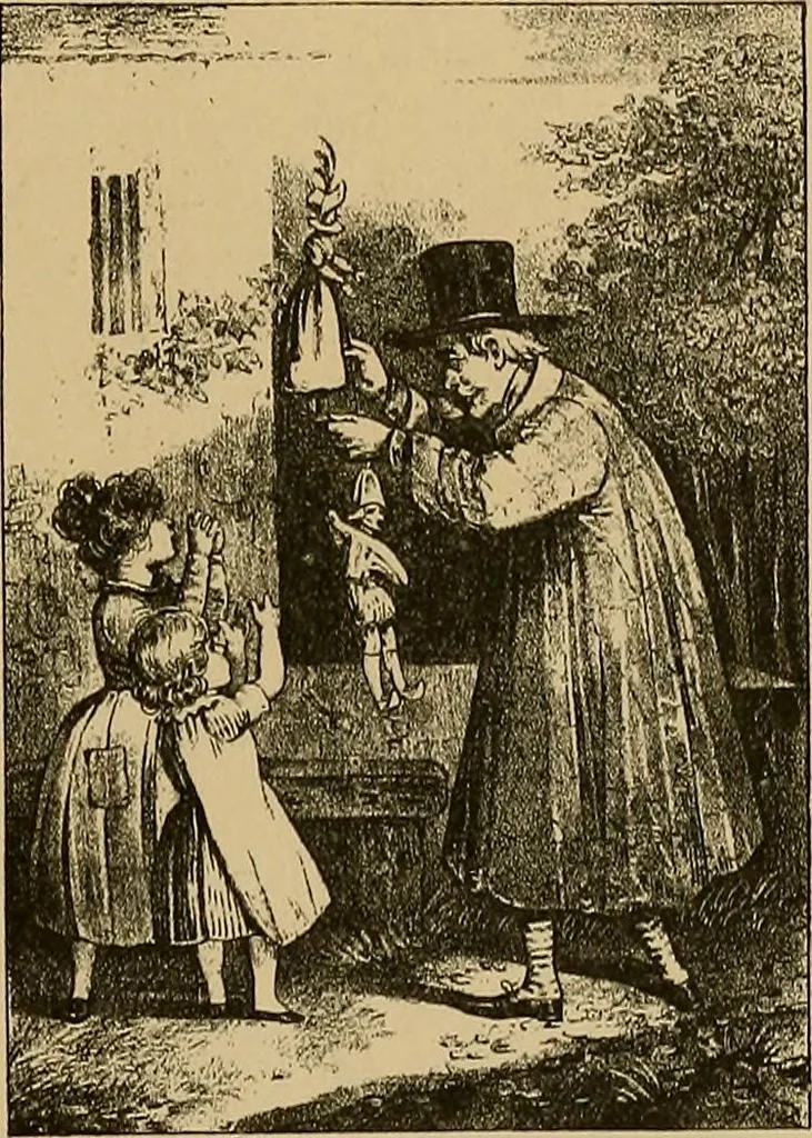 An illustration from Histoire des jouets : ouvrage contenant 250 illustrations dans le texte et 100 gravures hors texte dont 50 planches coloriées à l'aquarelle, 1902, leaf 353