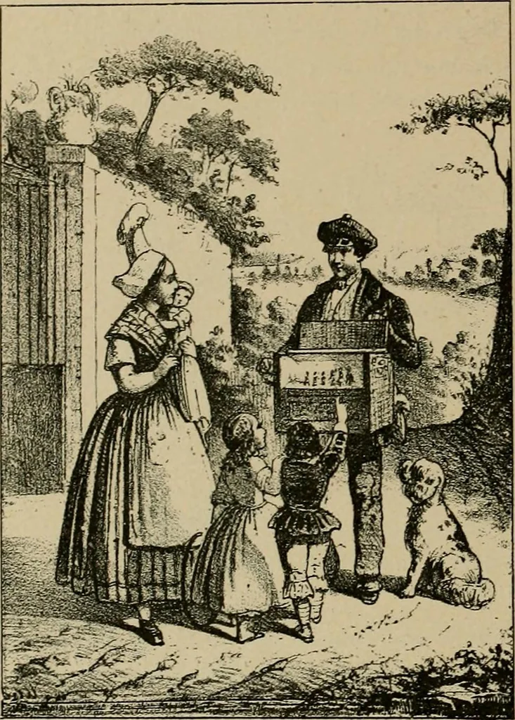 An illustration from Histoire des jouets : ouvrage contenant 250 illustrations dans le texte et 100 gravures hors texte dont 50 planches coloriées à l'aquarelle, 1902, leaf 362