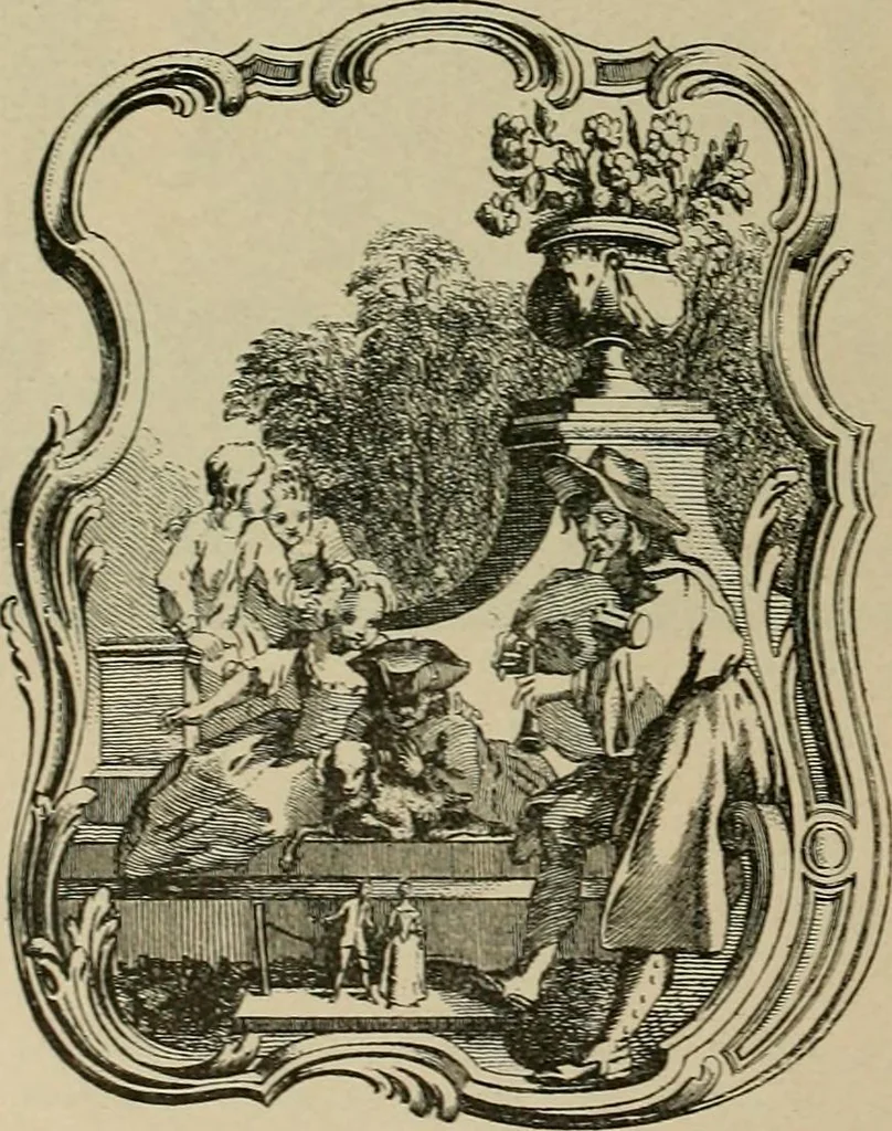 An illustration from Histoire des jouets : ouvrage contenant 250 illustrations dans le texte et 100 gravures hors texte dont 50 planches coloriées à l'aquarelle, 1902, leaf 368