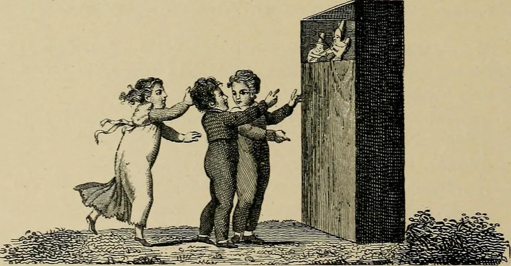 An illustration from Histoire des jouets : ouvrage contenant 250 illustrations dans le texte et 100 gravures hors texte dont 50 planches coloriées à l'aquarelle, 1902, leaf 372