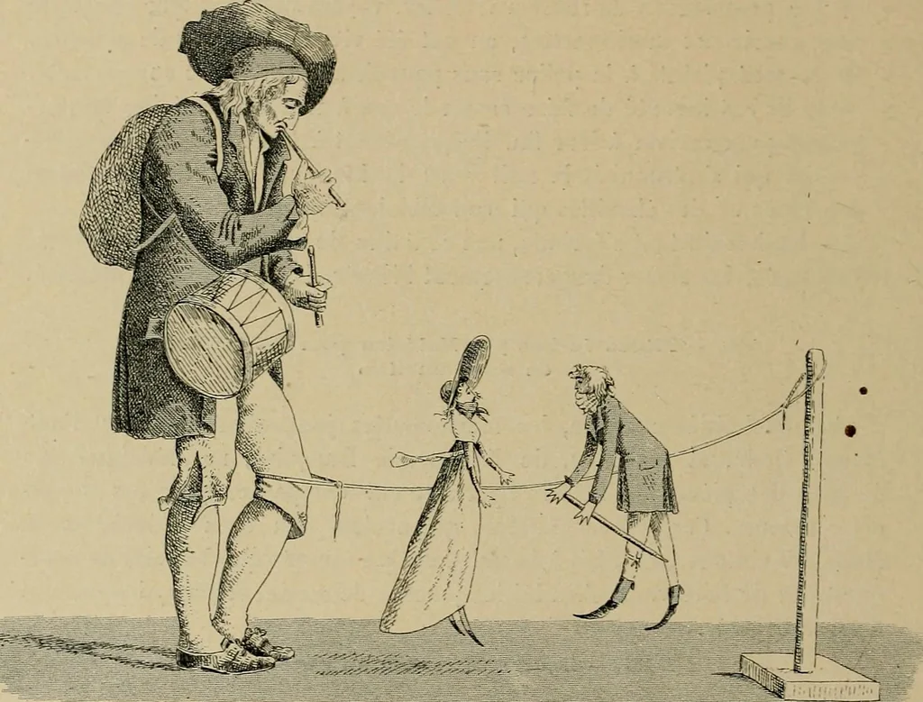 An illustration from Histoire des jouets : ouvrage contenant 250 illustrations dans le texte et 100 gravures hors texte dont 50 planches coloriées à l'aquarelle, 1902, leaf 376