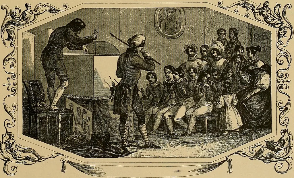 An illustration from Histoire des jouets : ouvrage contenant 250 illustrations dans le texte et 100 gravures hors texte dont 50 planches coloriées à l'aquarelle, 1902, leaf 381